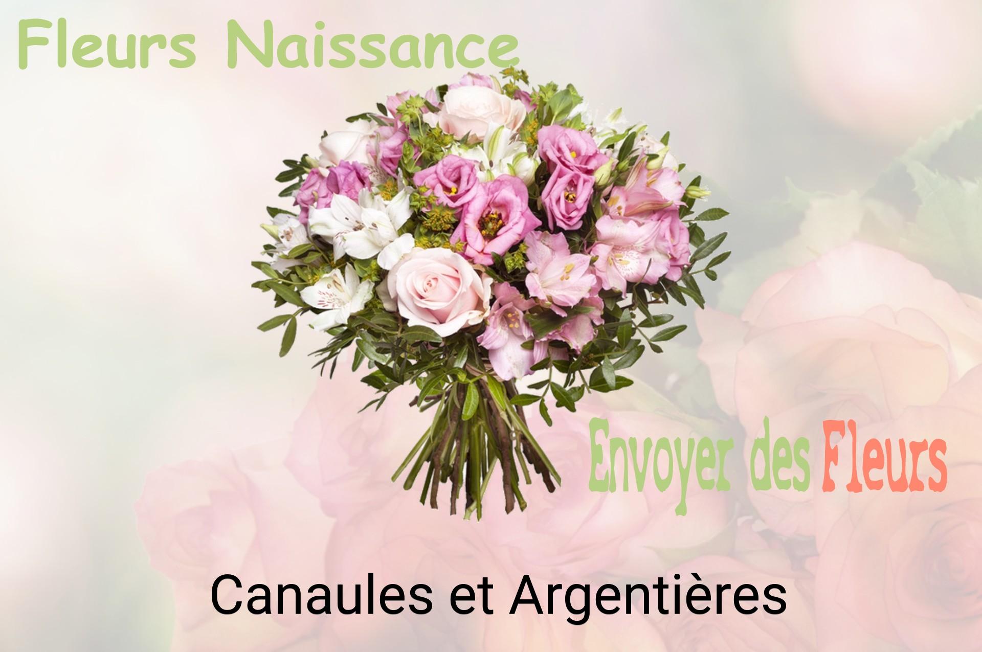 Bouquet de fleurs de naissance livré à Canaules-et-Argentières